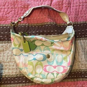 Y2K Large coach scribble hobo bag